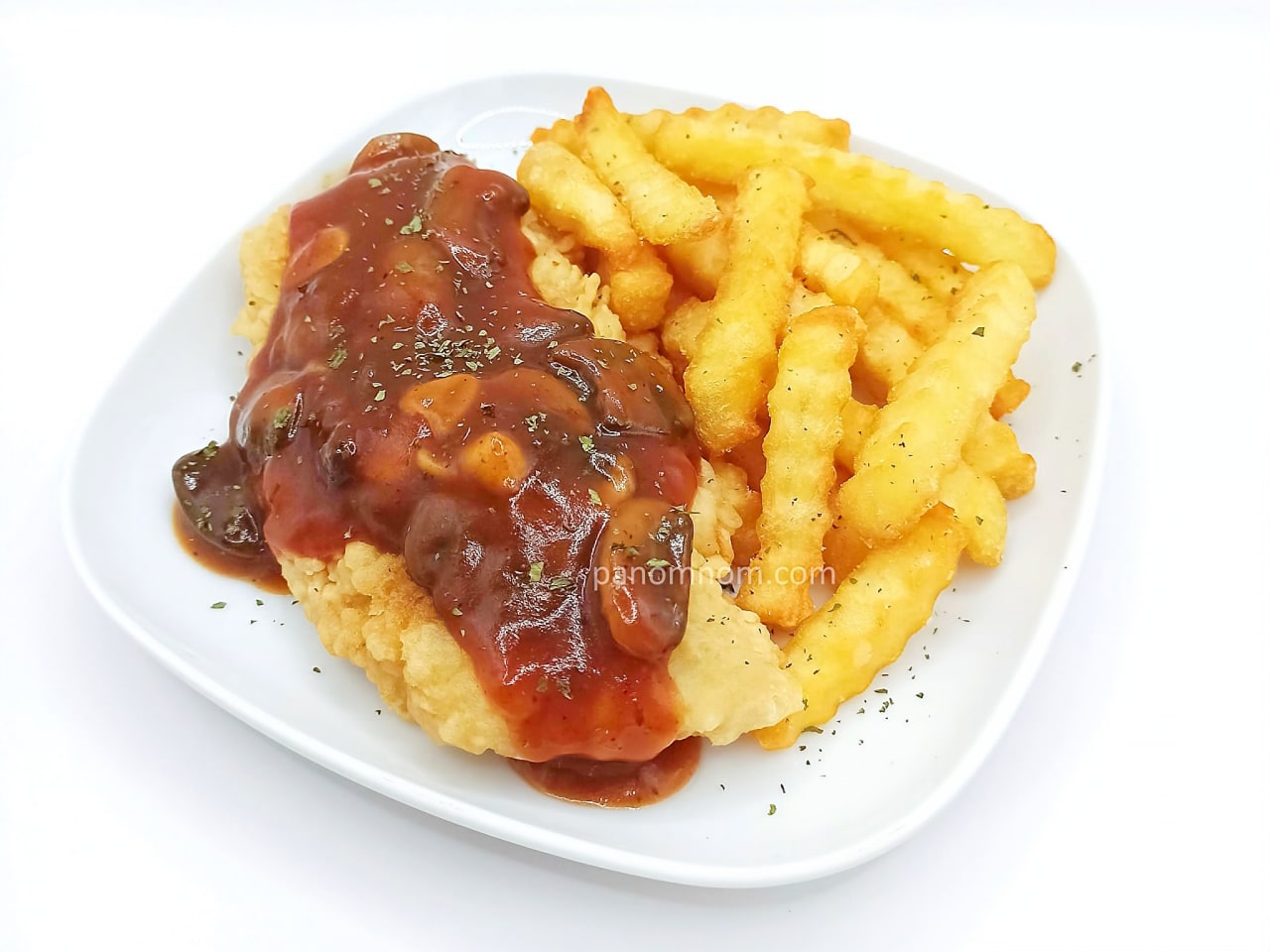 Recipe of Fish in Mushroom Barbecue Sauce